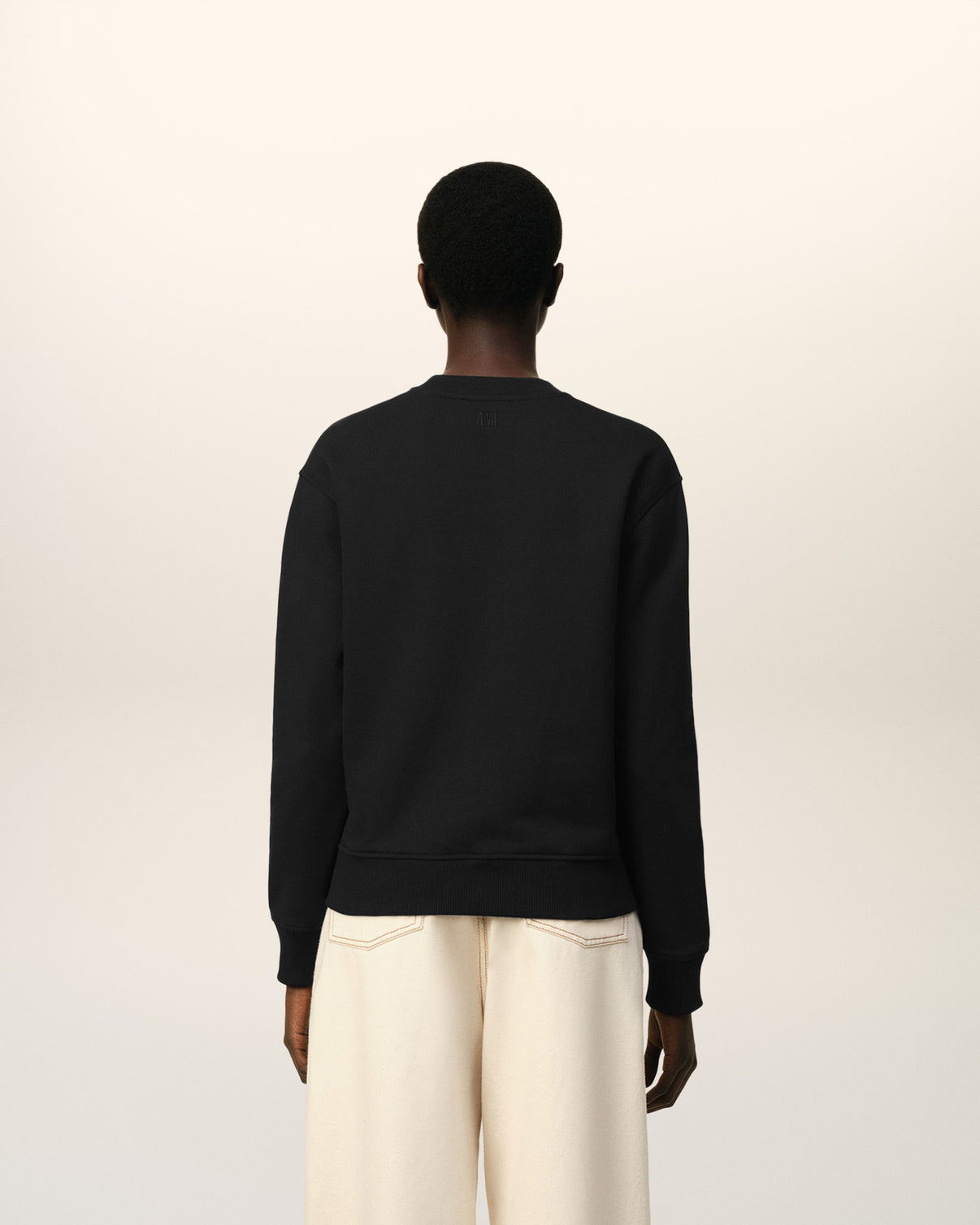 Black Cotton Sweatshirt