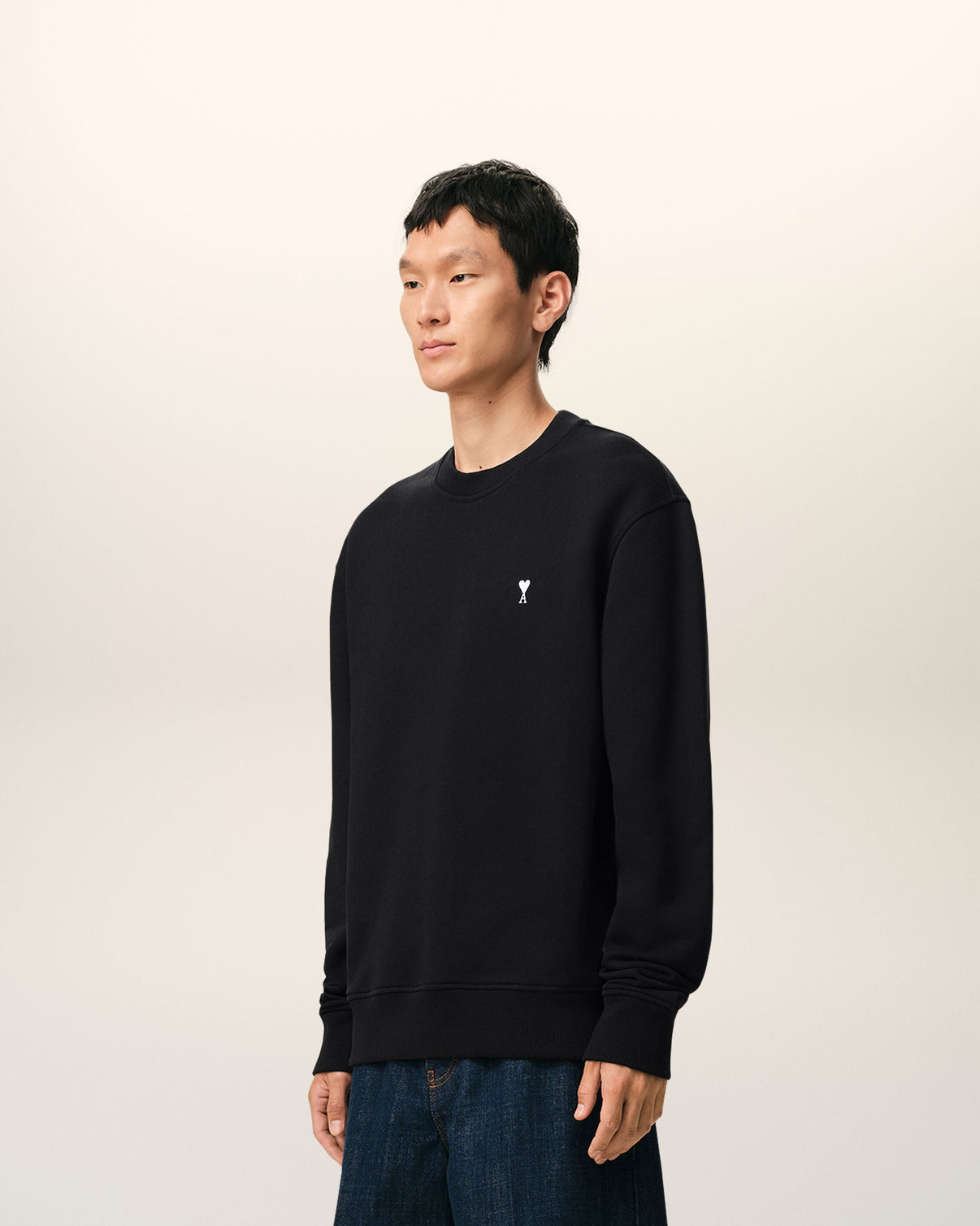 Black Cotton Sweatshirt