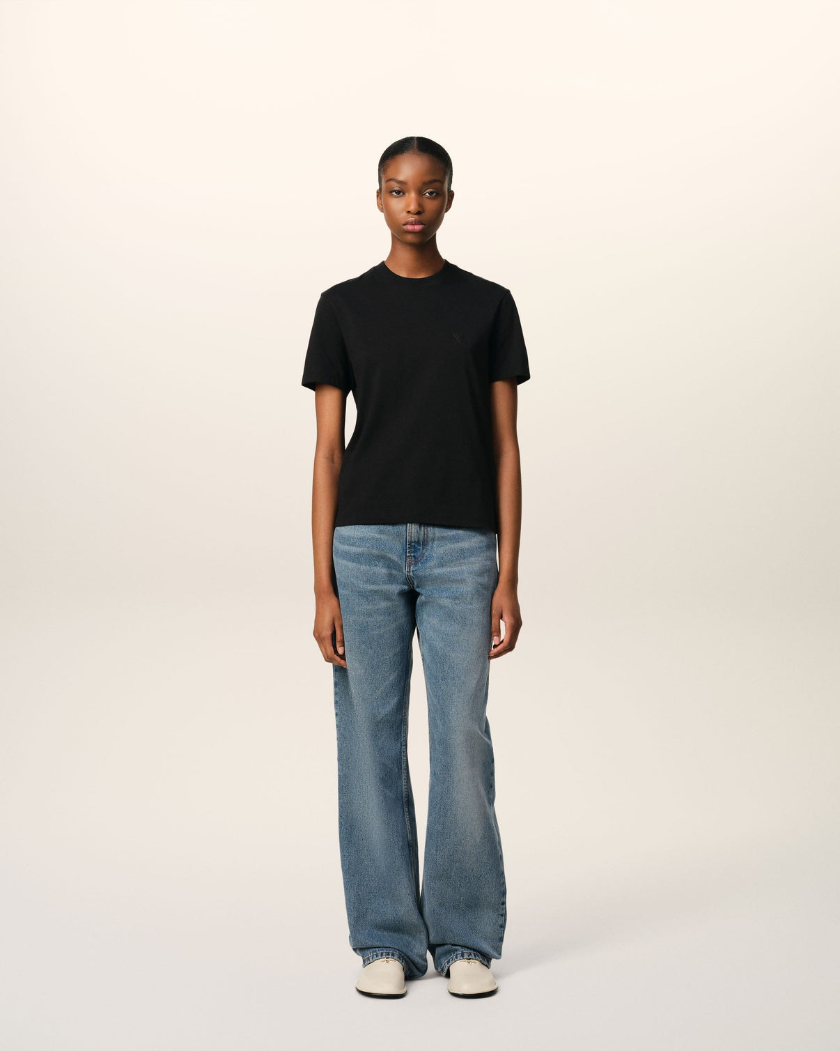 Black Cotton T-shirt