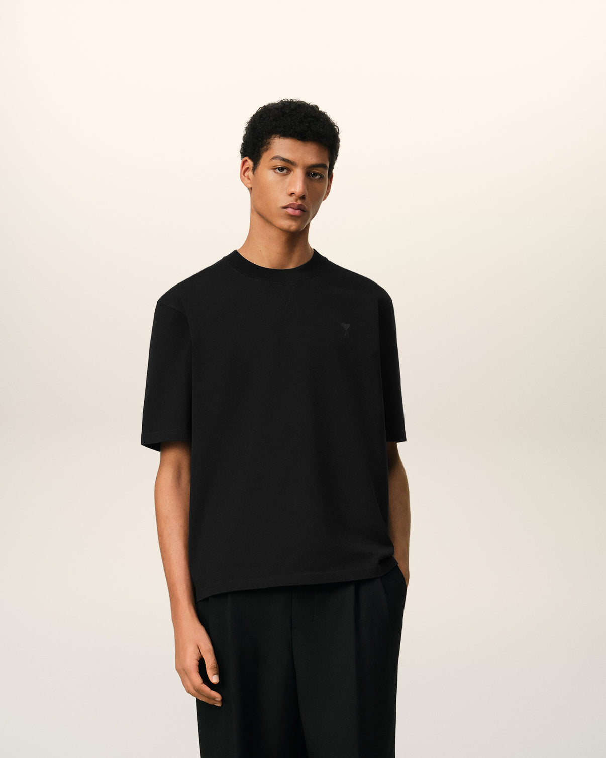 Black Cotton T-shirt