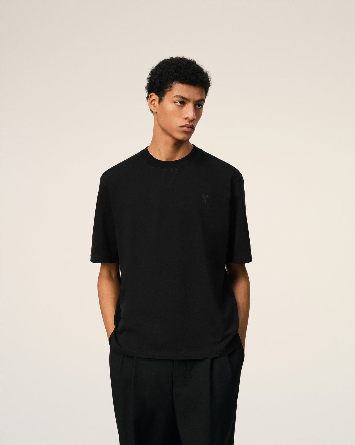 Black Cotton T-shirt