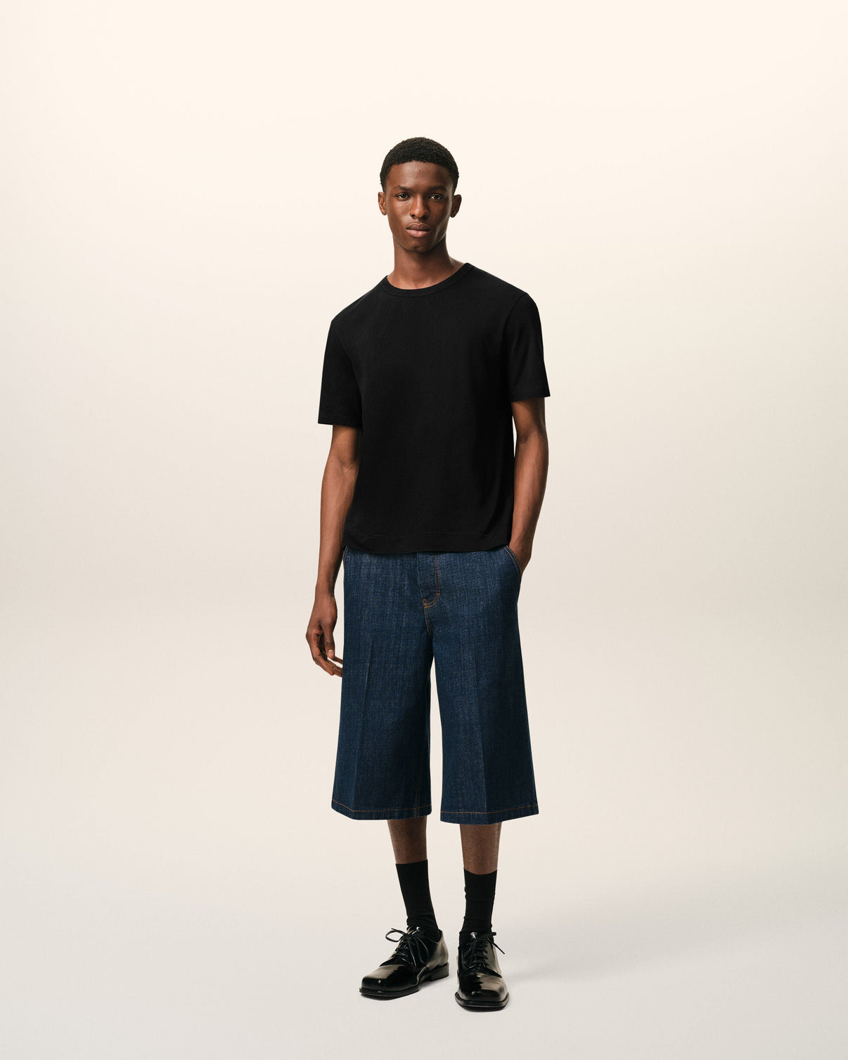 Black Cotton T-shirt