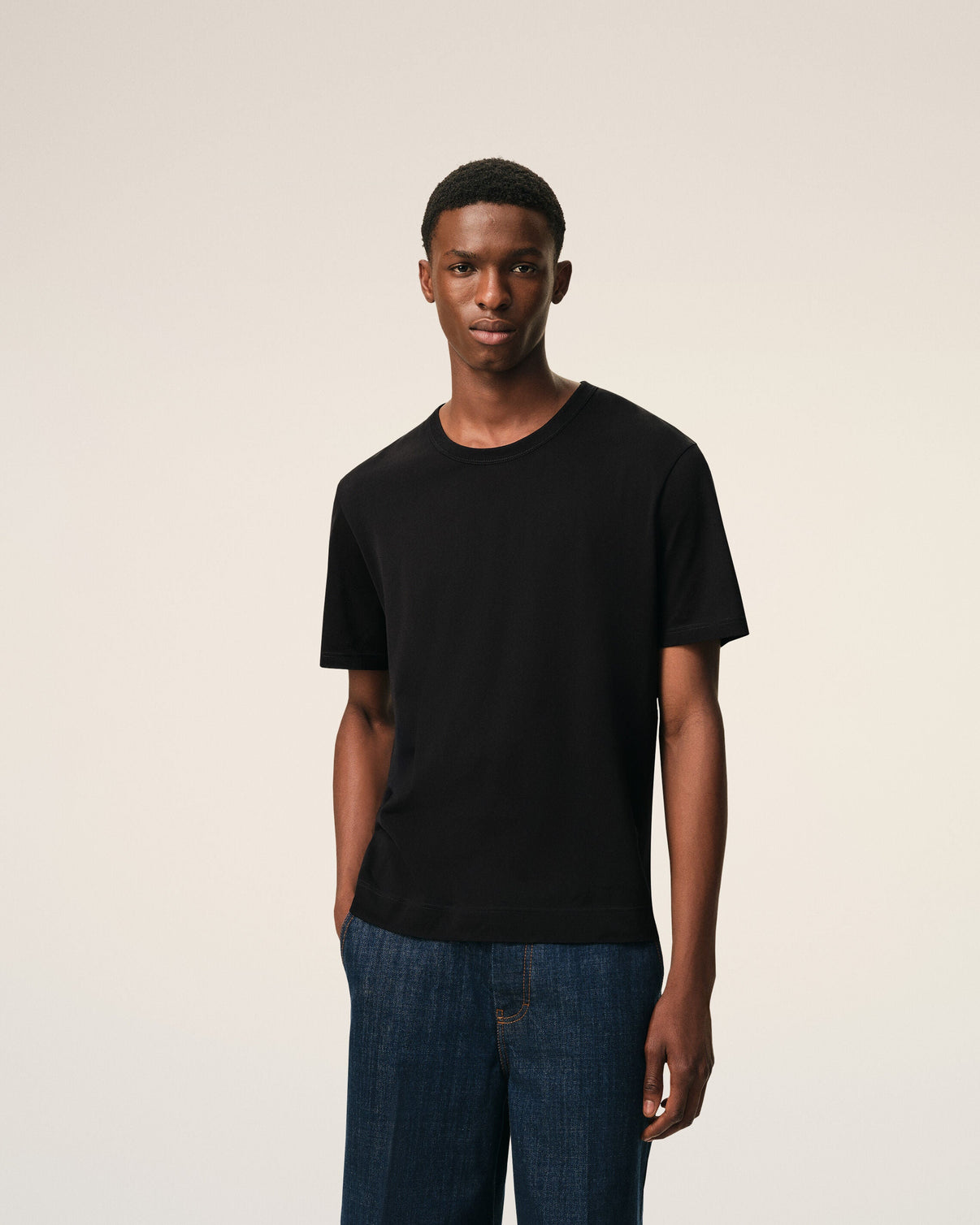 Black Cotton T-shirt