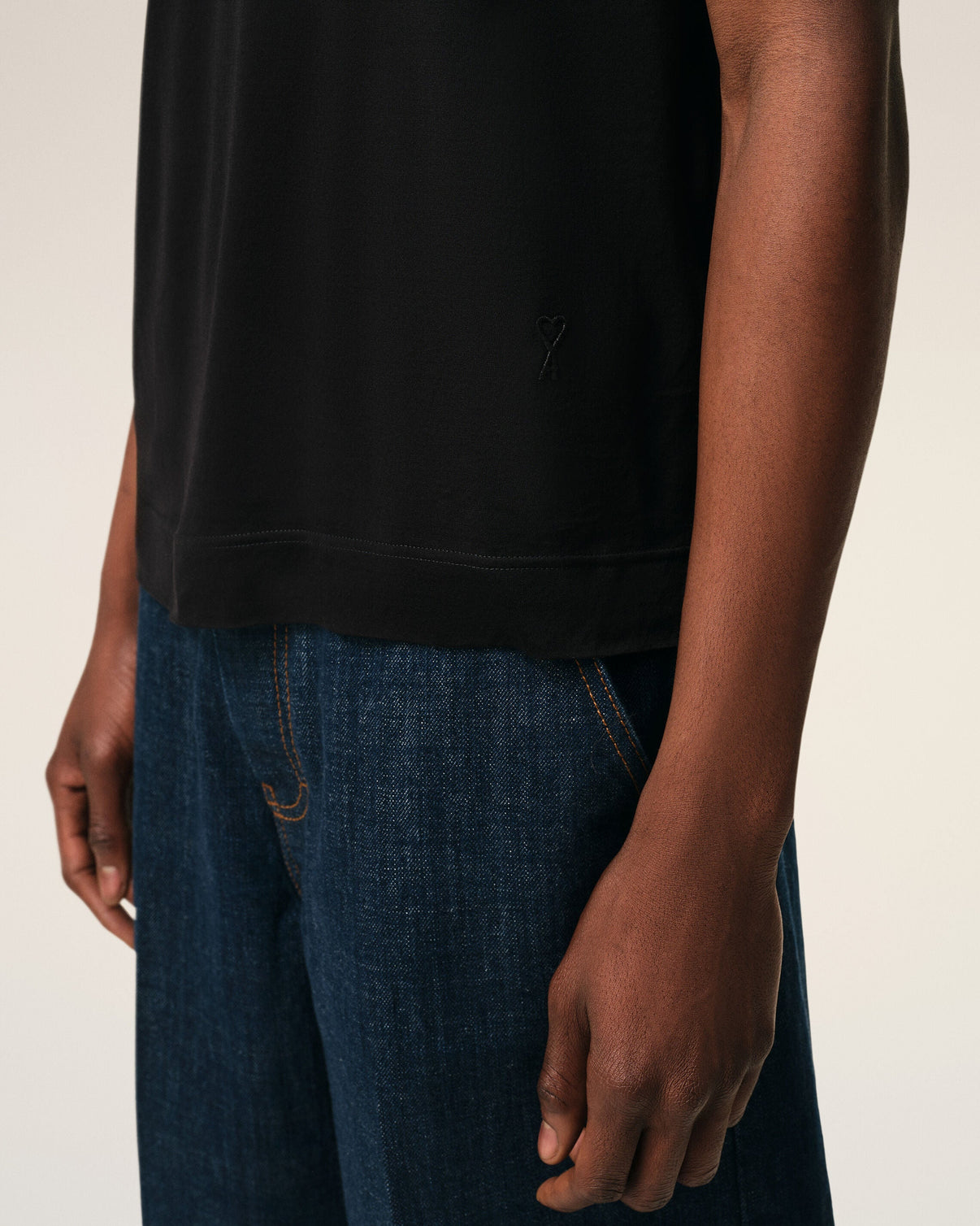 Black Cotton T-shirt