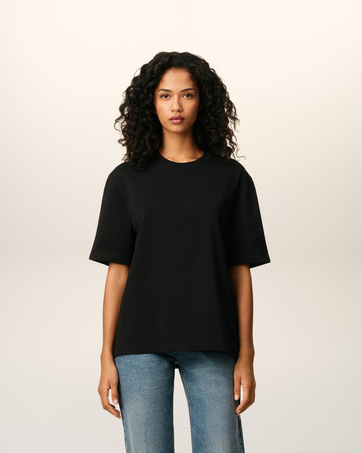 Black Cotton T-shirt
