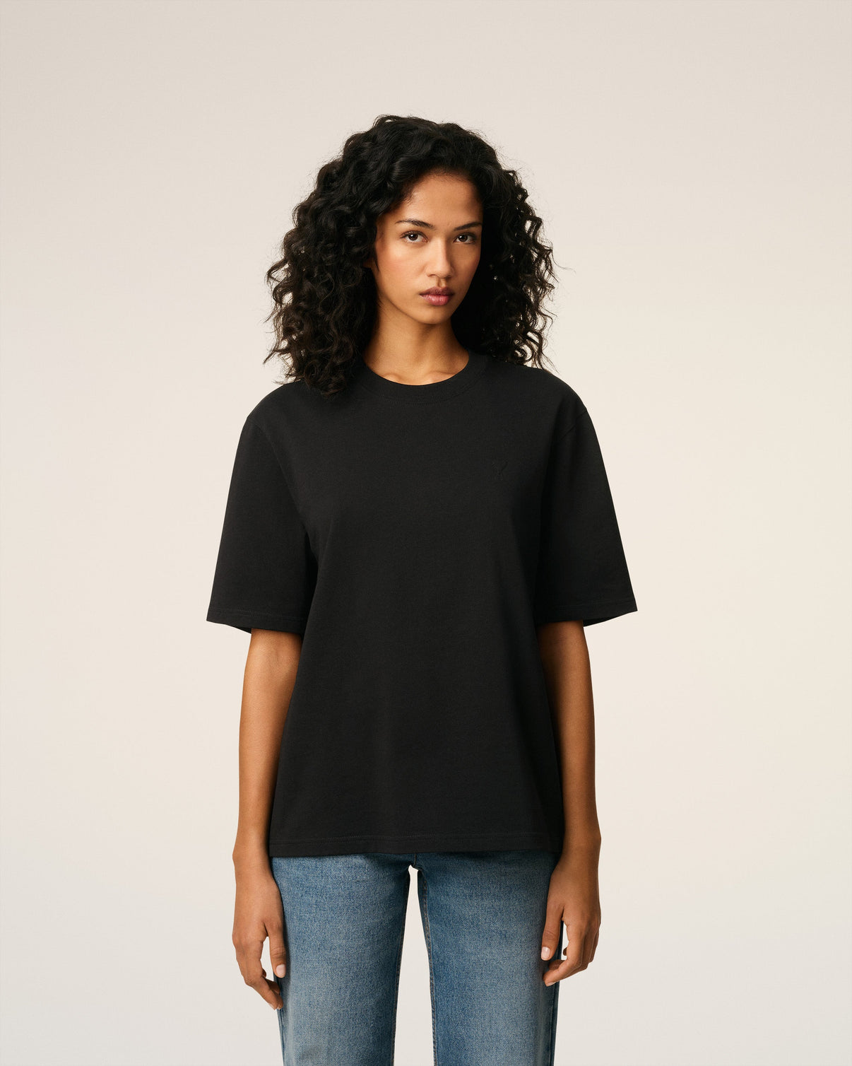 Black Cotton T-shirt