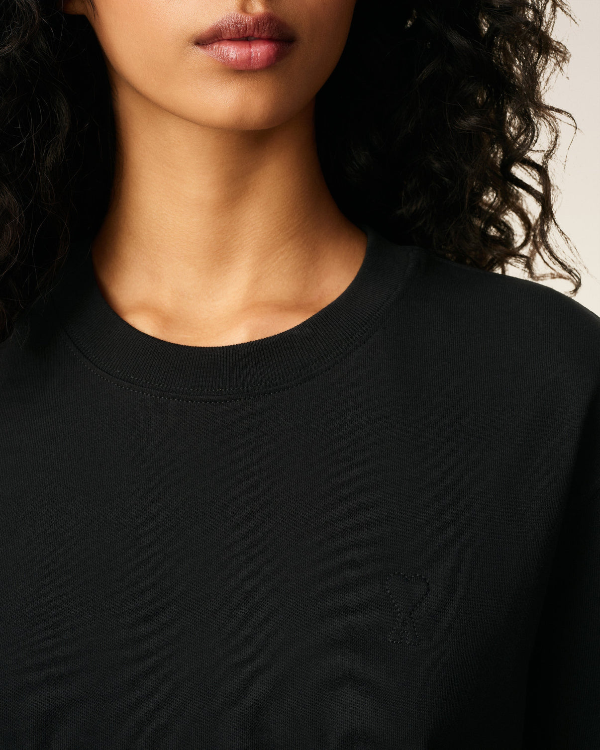 Black Cotton T-shirt