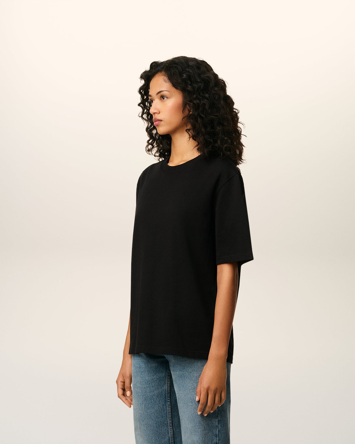 Black Cotton T-shirt
