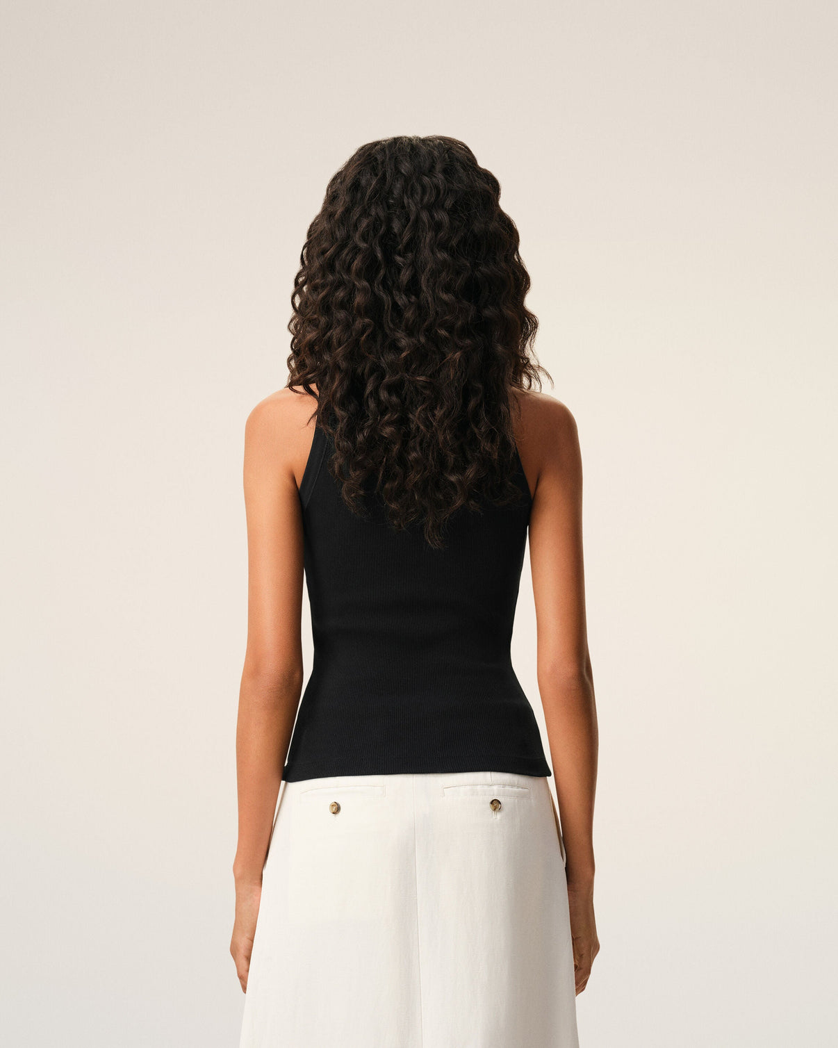 Black Cotton Tanktop
