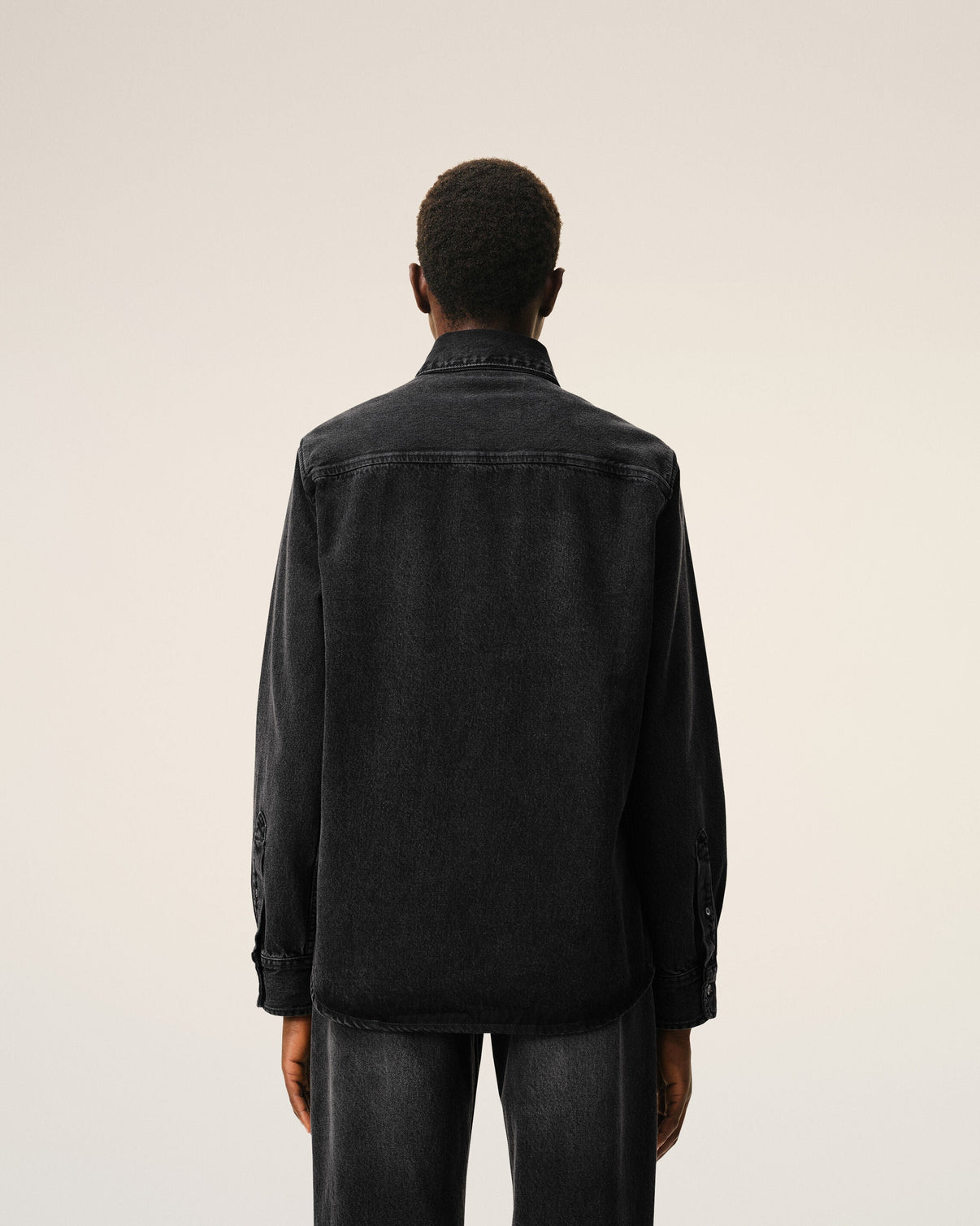 Black Denim Cotton Shirt