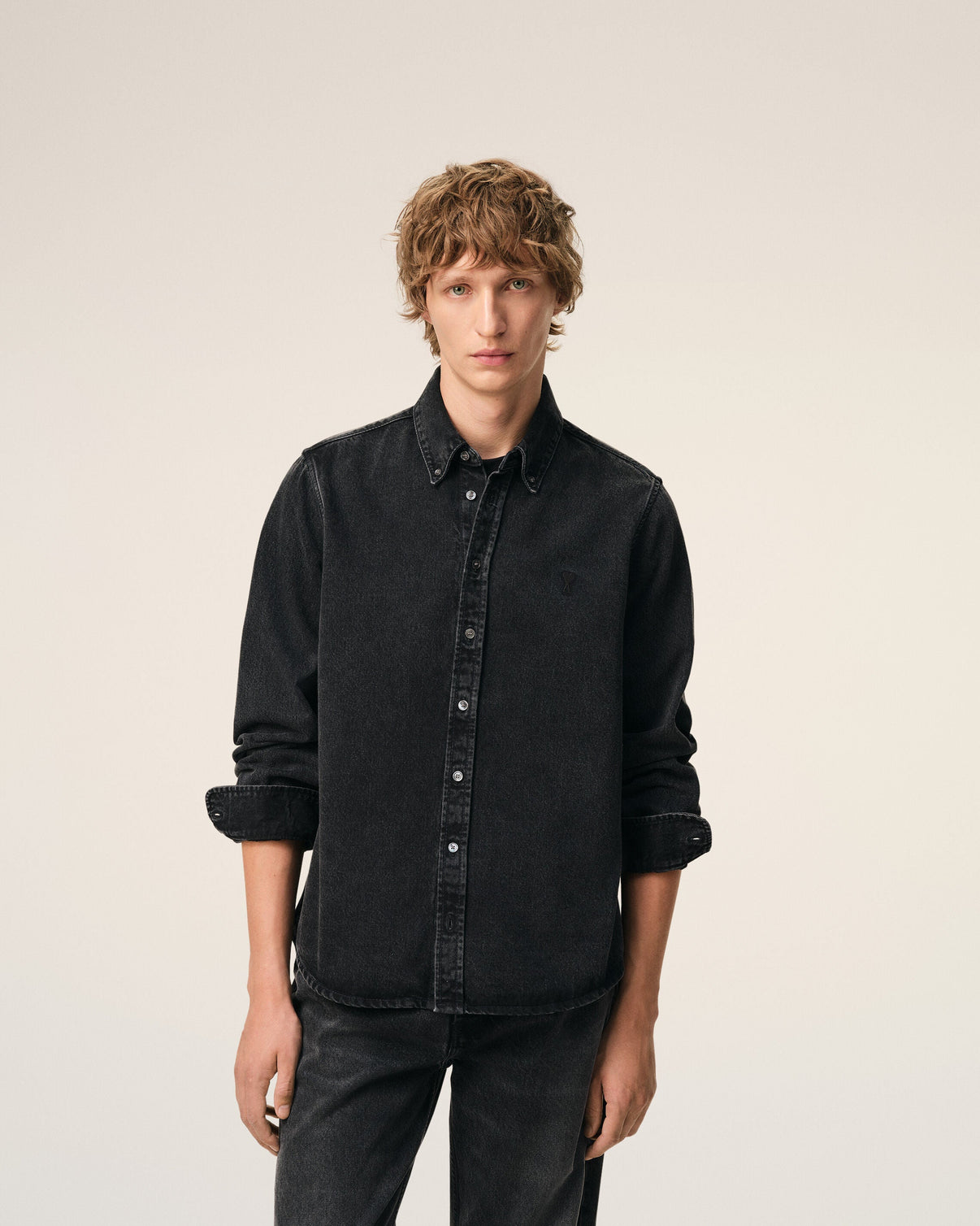 Black Denim Cotton Shirt