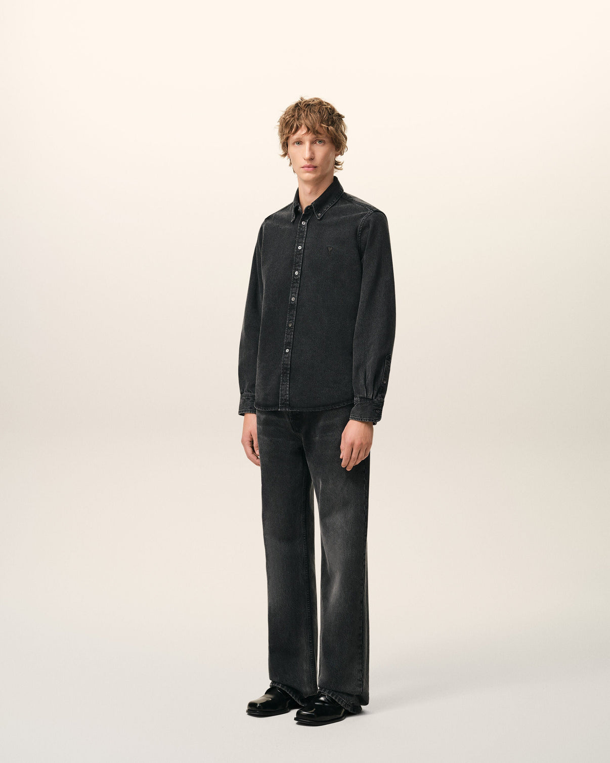 Black Denim Cotton Shirt