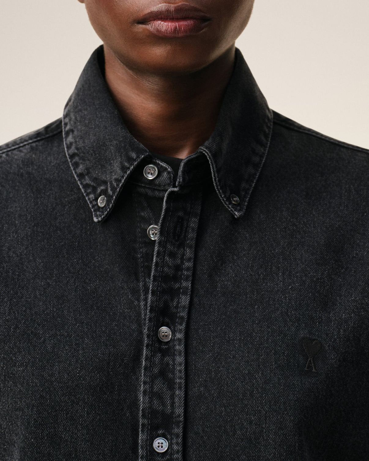 Black Denim Cotton Shirt