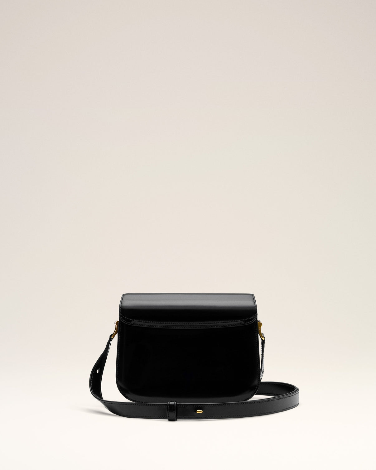 Black Glazed Leather Paris Paris Bag