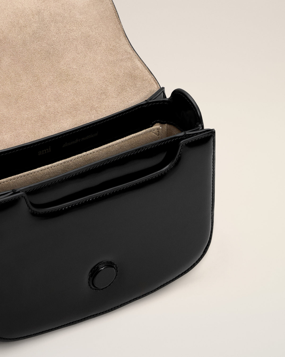 Black Glazed Leather Paris Paris Bag