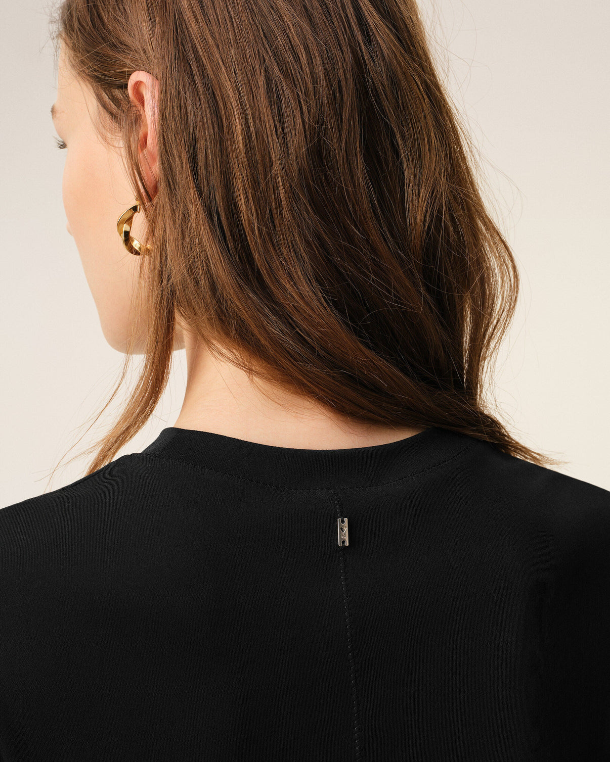 Black Jersey Sleeveless Fitted Top