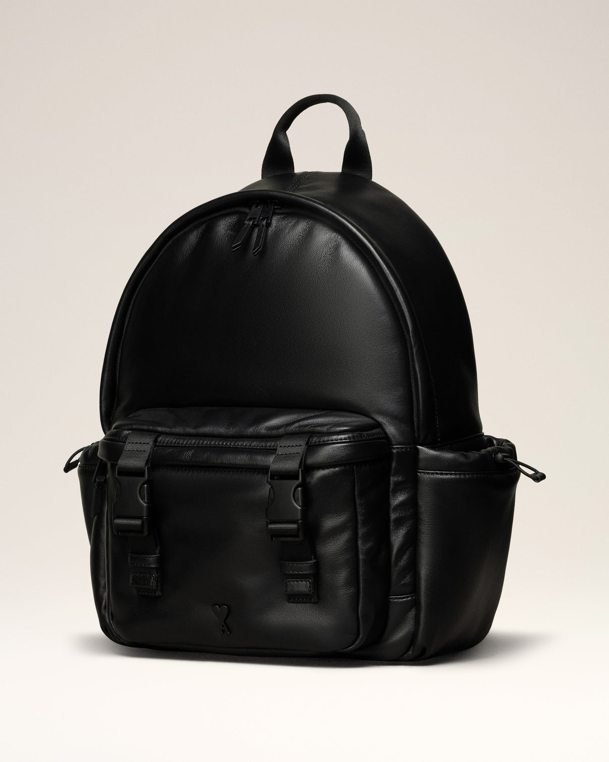 Black Leather Backpack