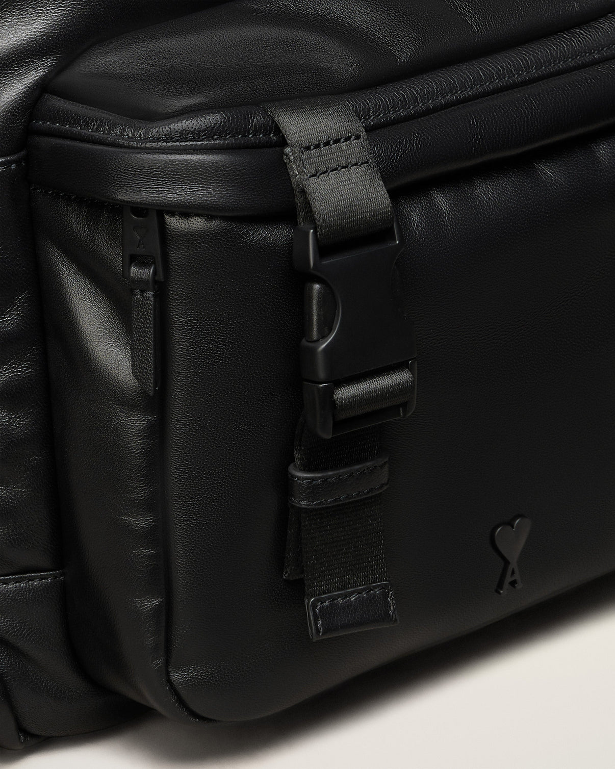 Black Leather Backpack