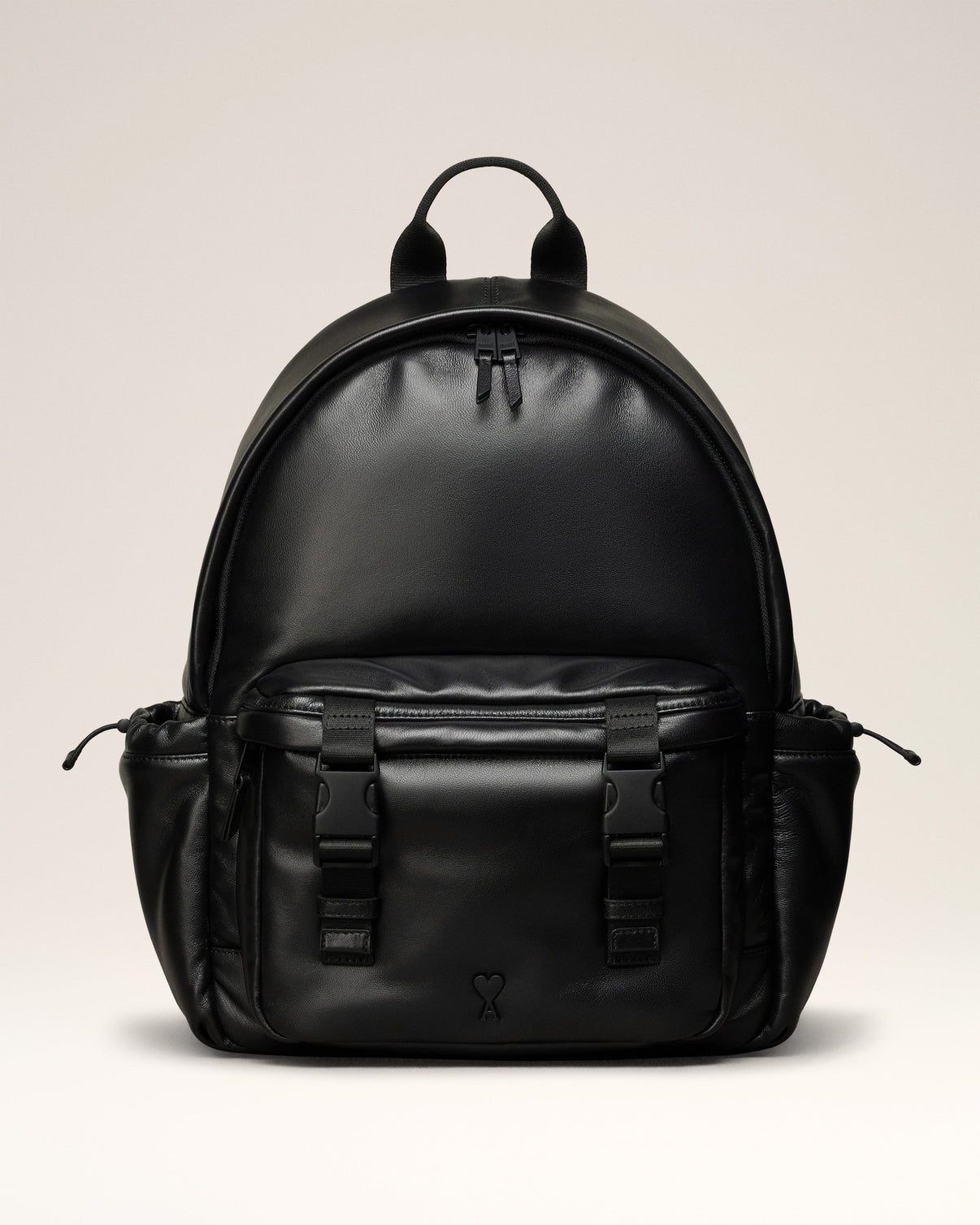 Black Leather Backpack