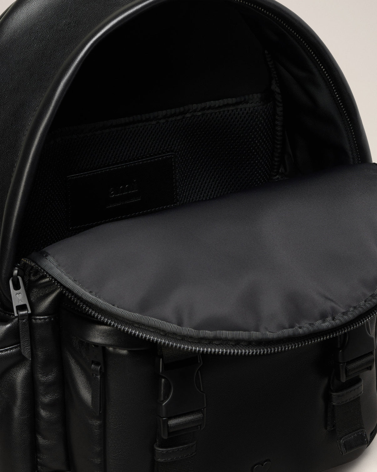Black Leather Backpack
