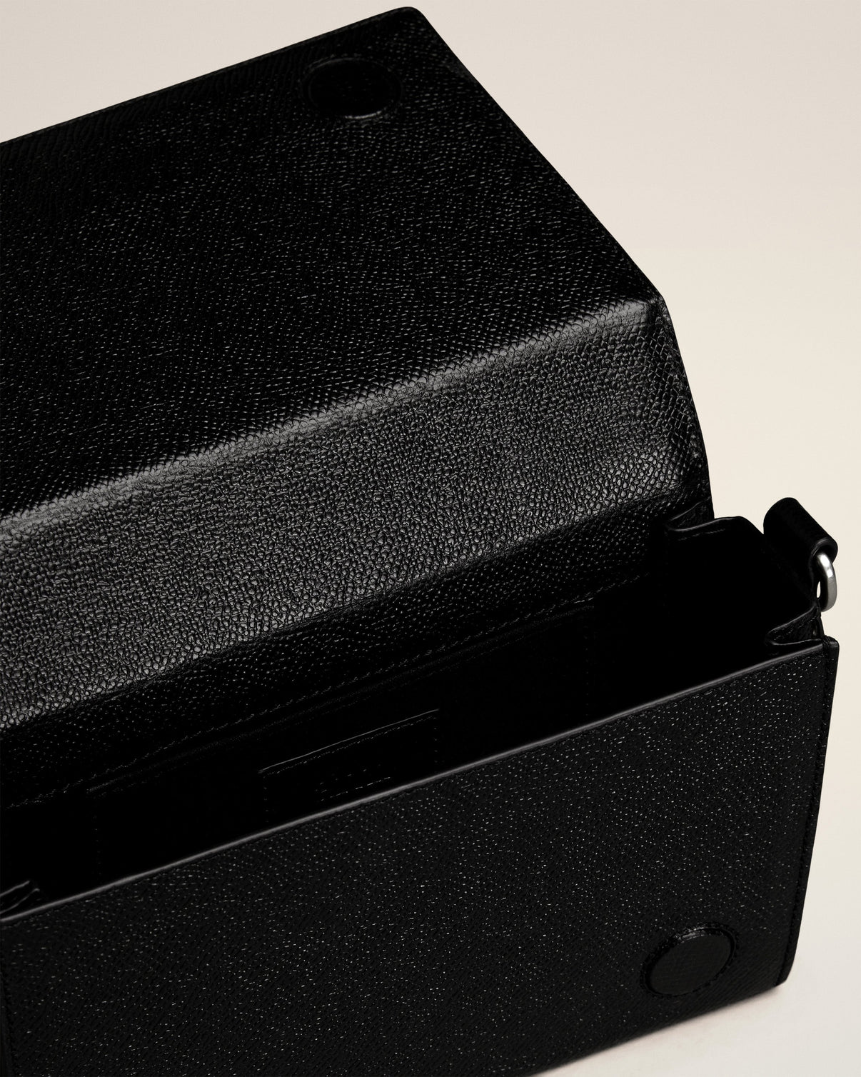 Black Leather Lunch Box Bag