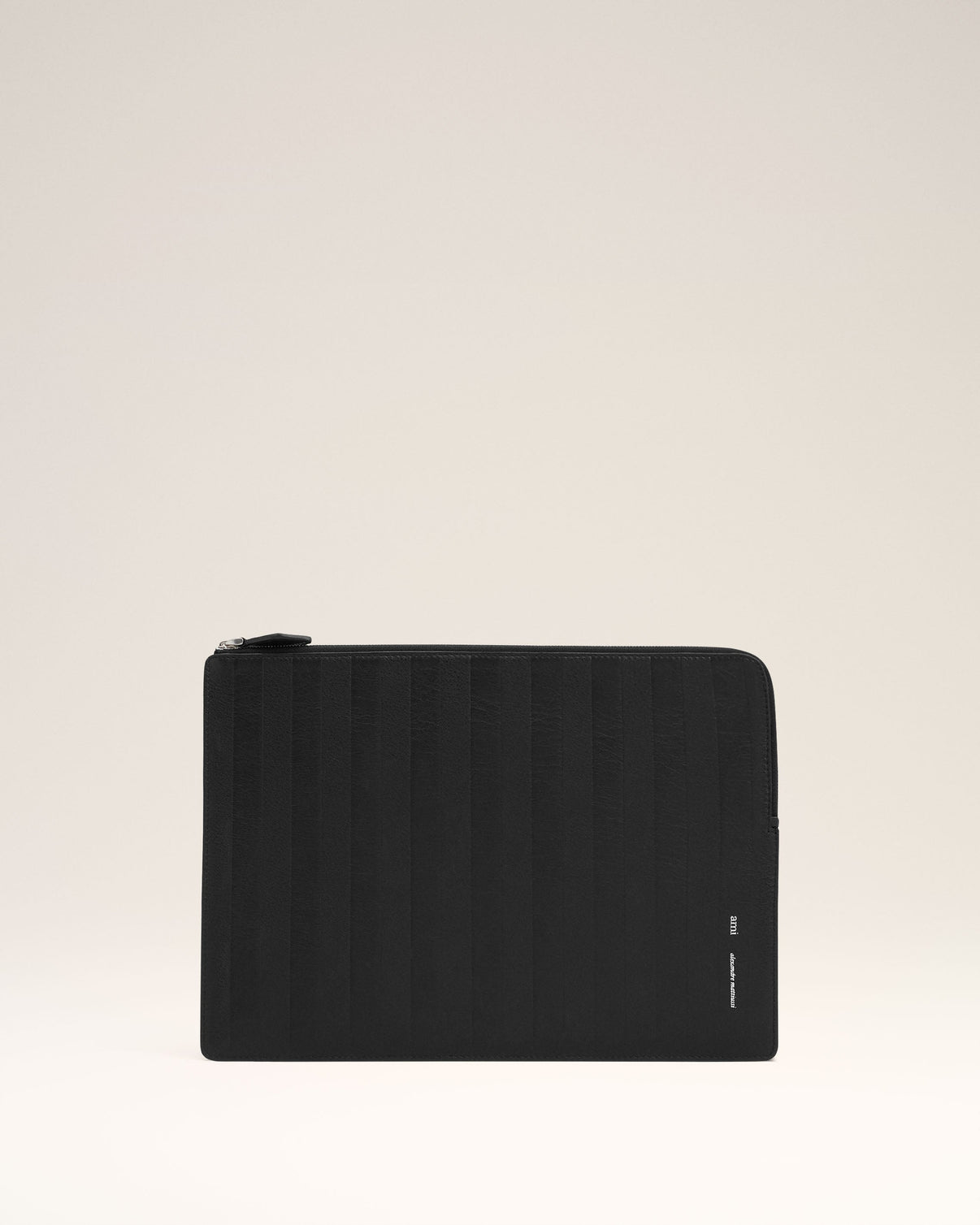 Black Leather Midi Document Holder