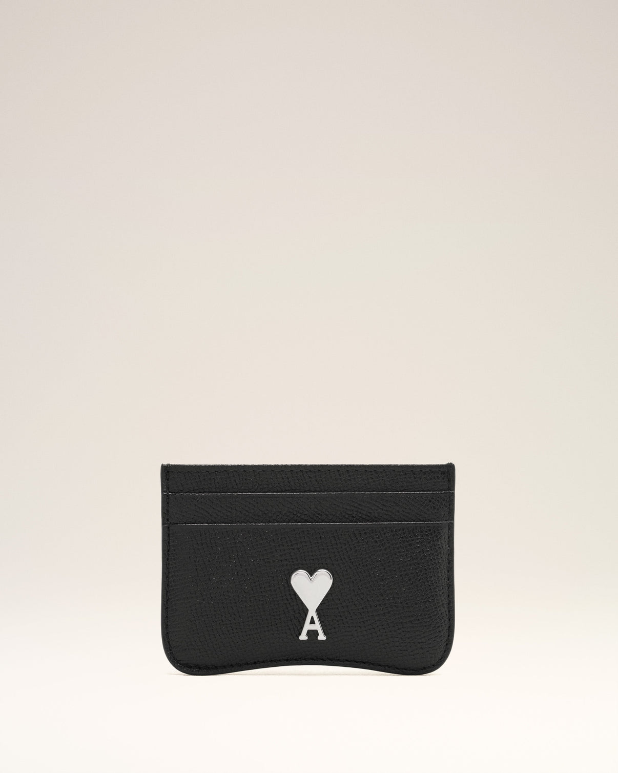 Black Leather Paris Paris Card Holder