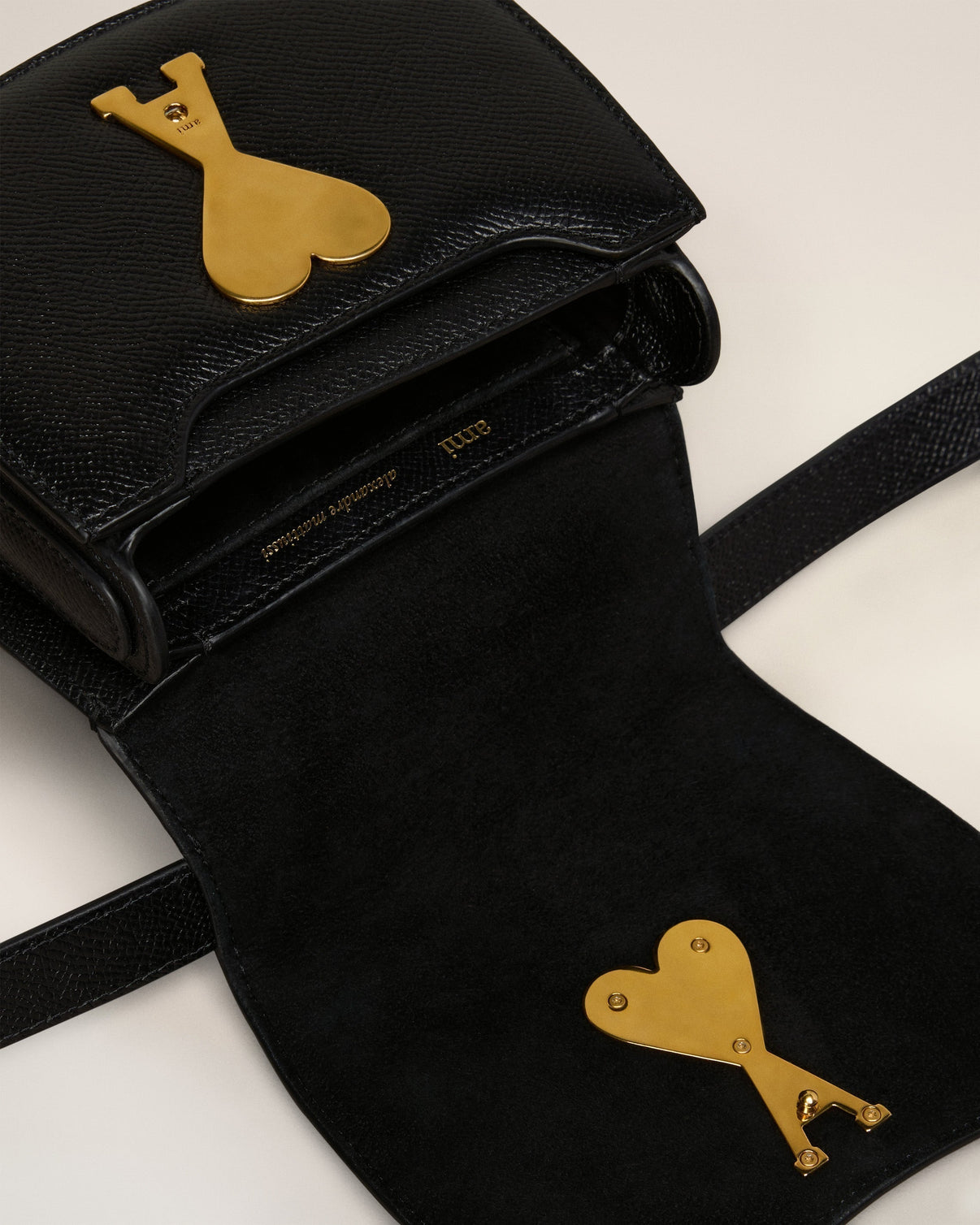 Black Leather Paris Paris Nano Bag