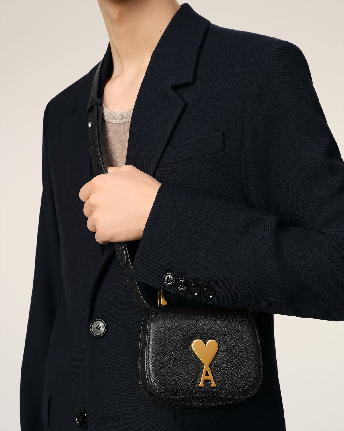 Black Leather Paris Paris Nano Bag