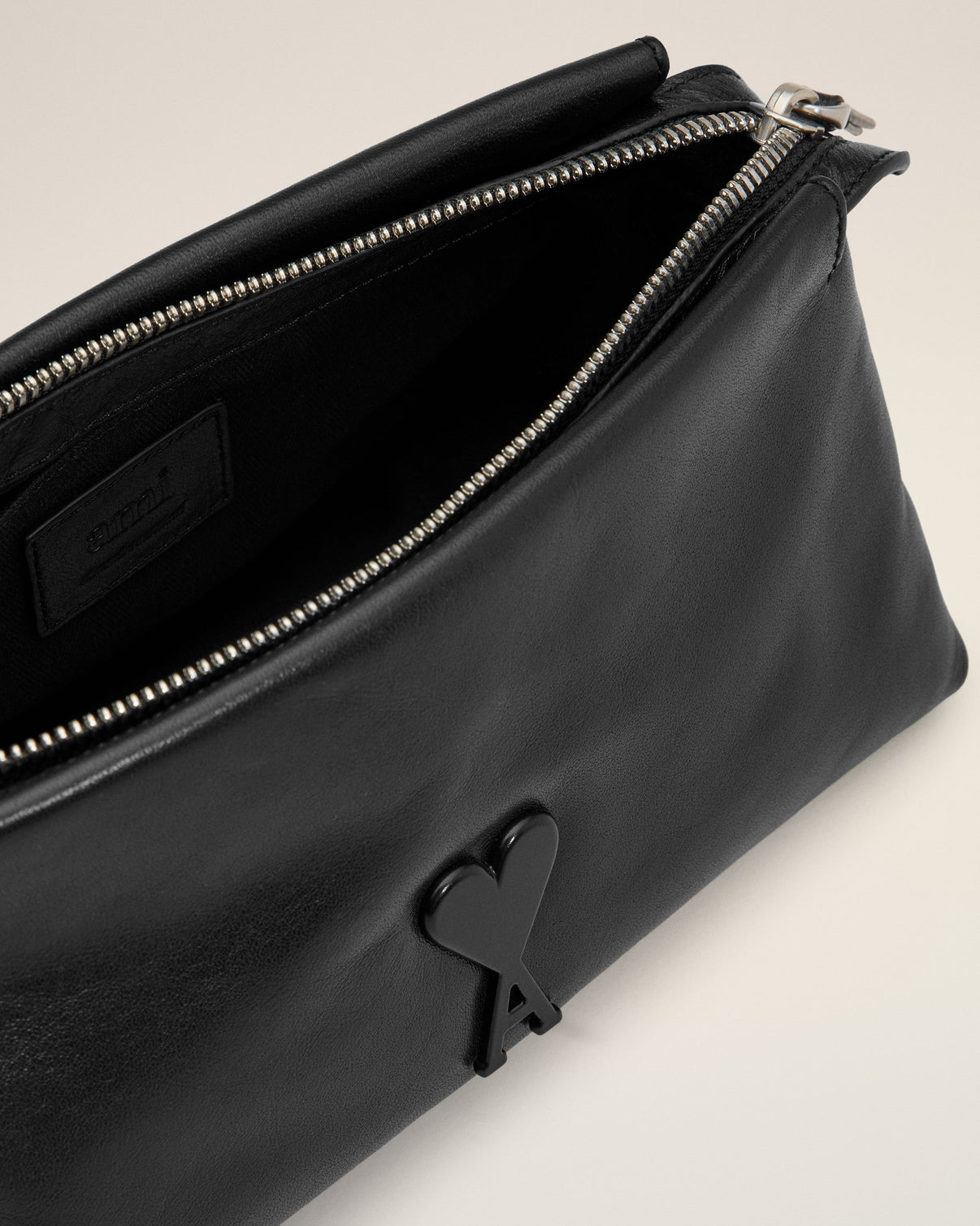 Black Leather Voulez-Vous Pouch