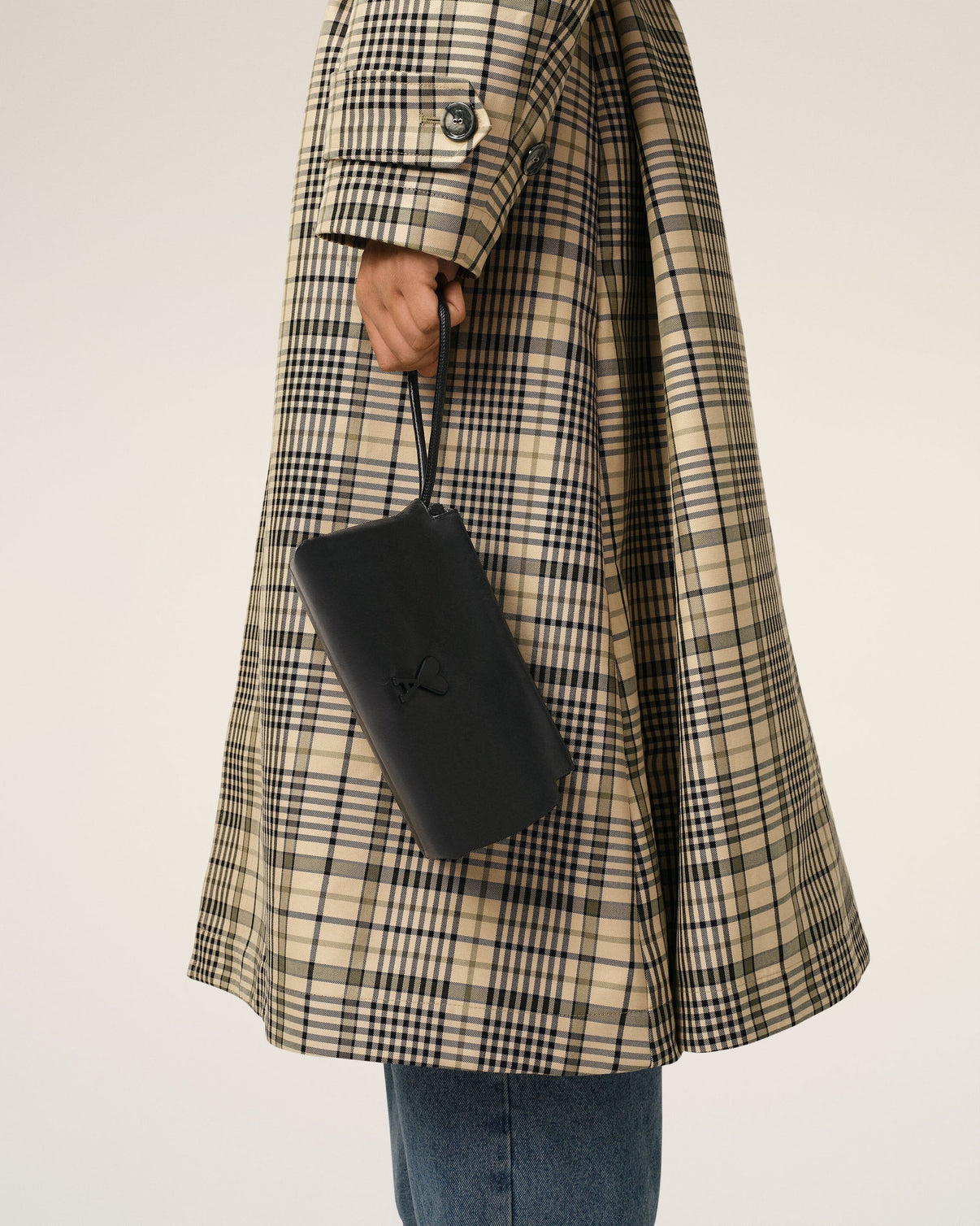 Black Leather Voulez-Vous Pouch