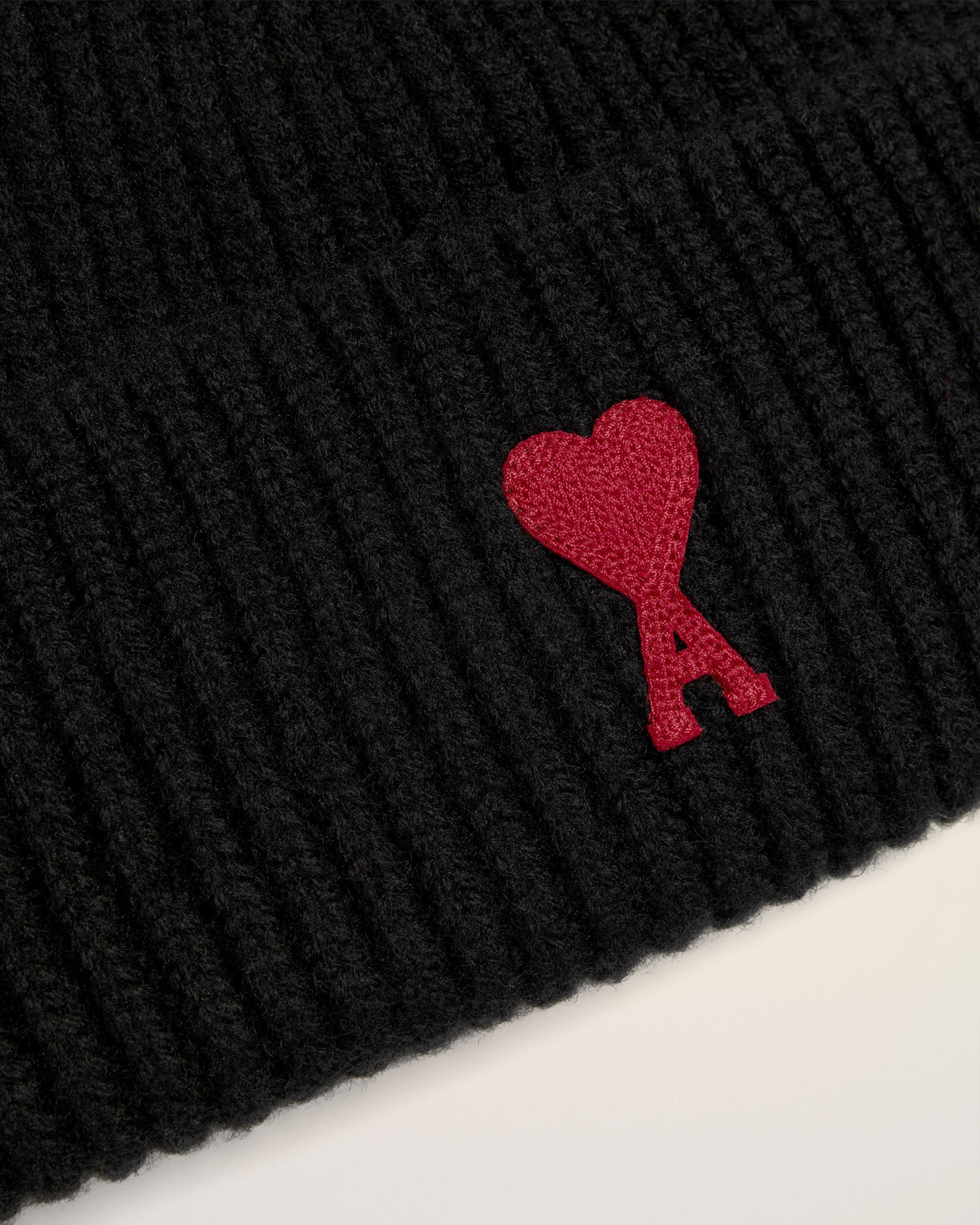 Black Merino Wool Beanie