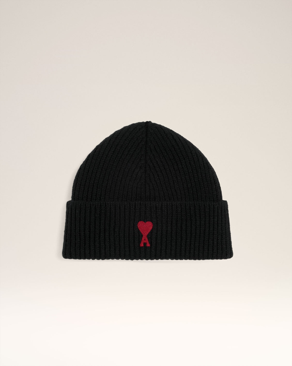 Black Merino Wool Beanie
