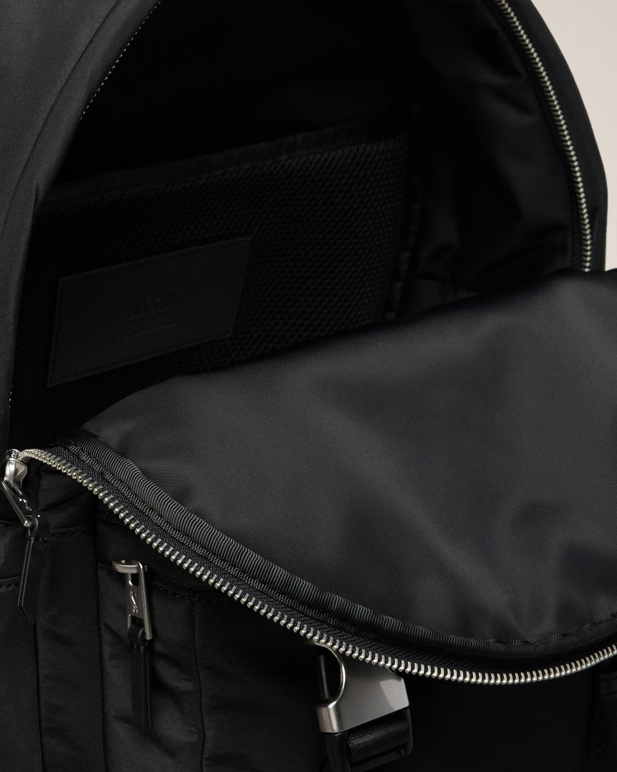 Black Nylon Backpack