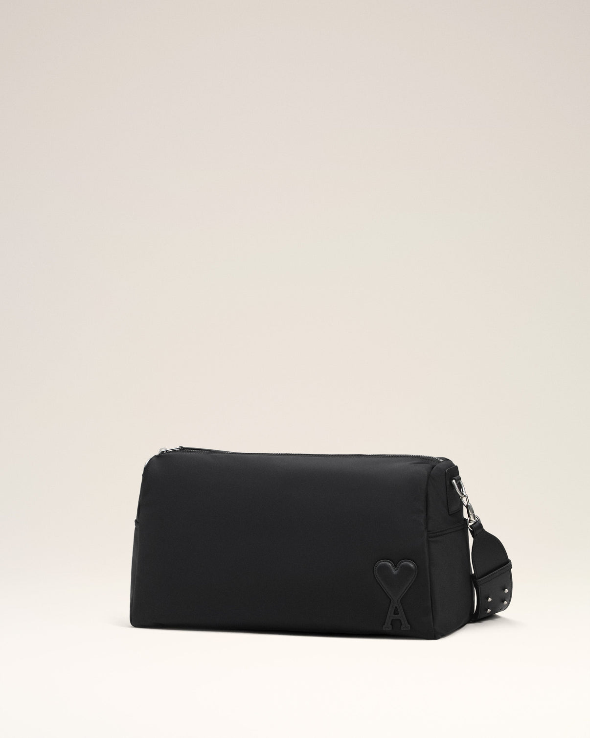 Black Nylon Canvas Large Marcel Backpack