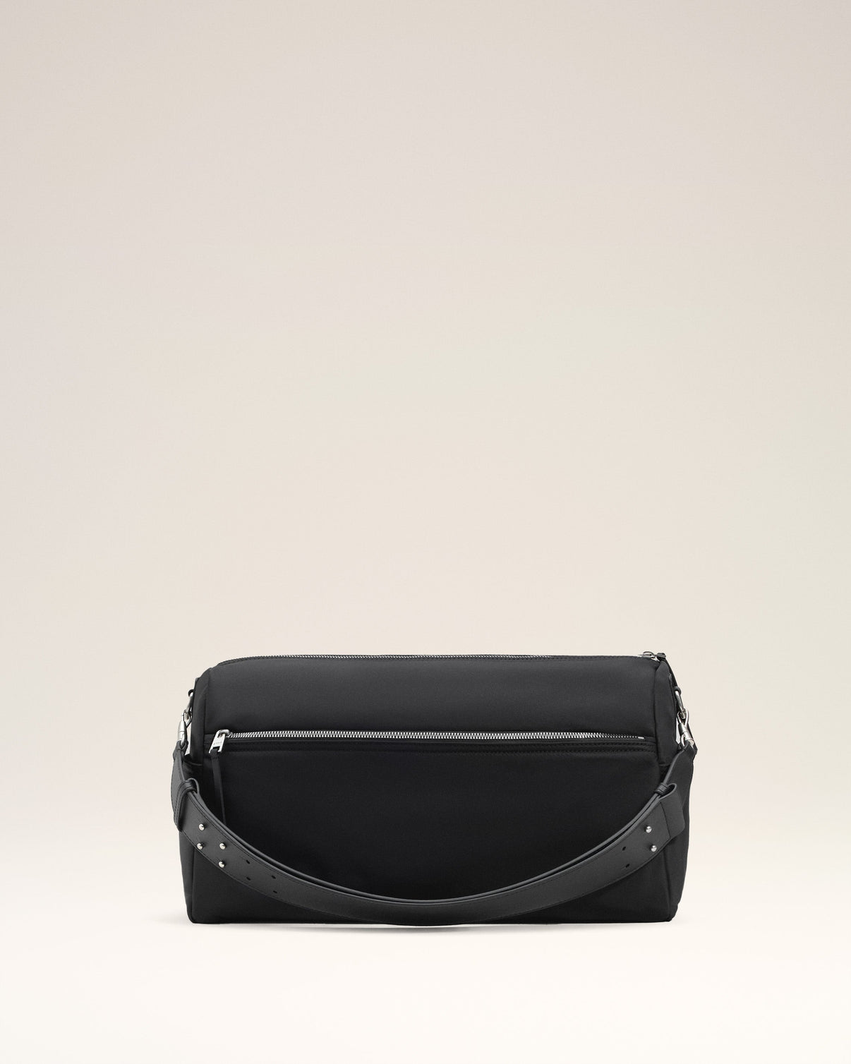 Black Nylon Canvas Large Marcel Backpack