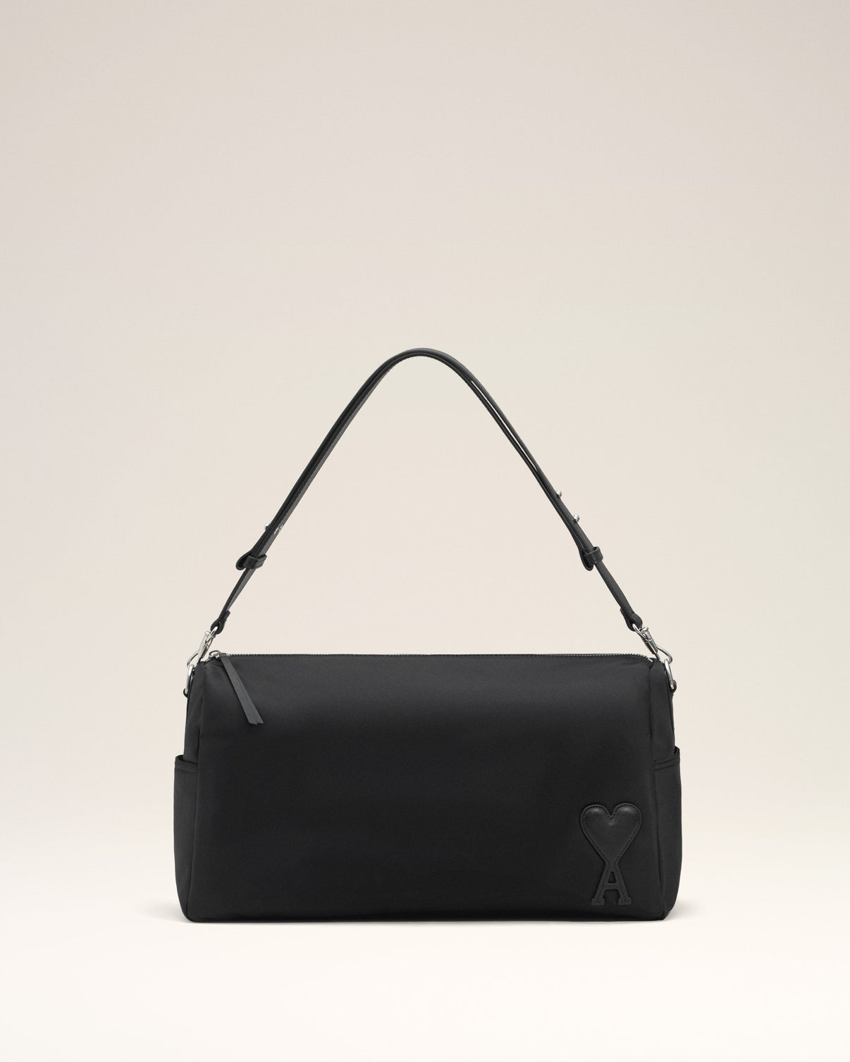 Black Nylon Canvas Large Marcel Backpack