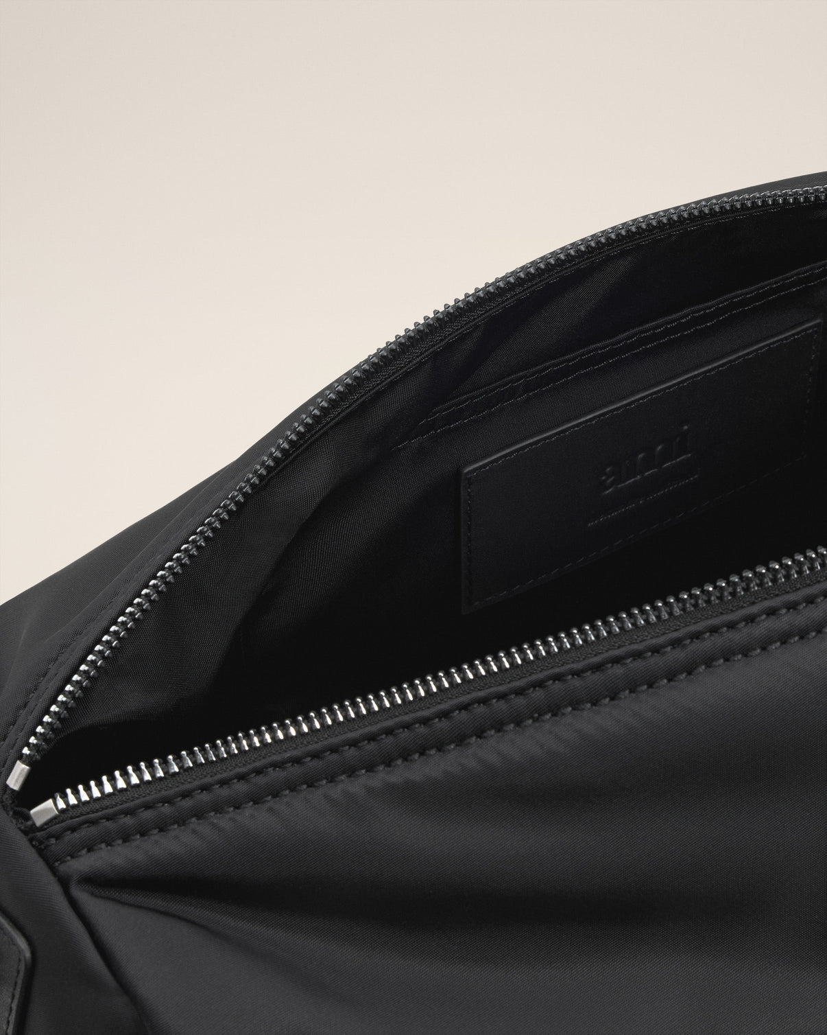 Black Nylon Canvas Large Marcel Backpack