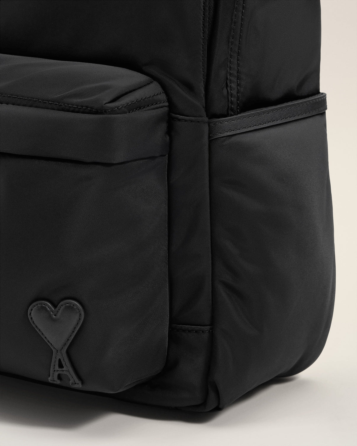 Black Nylon Canvas Marcel Backpack