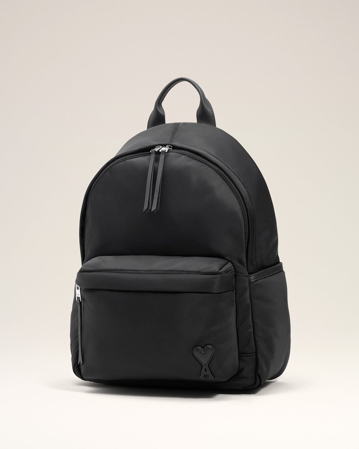 Black Nylon Canvas Marcel Backpack