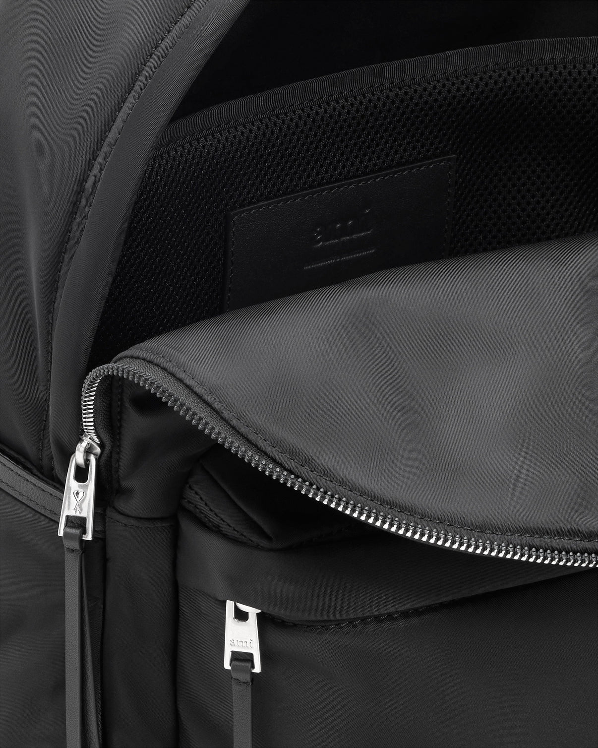 Black Nylon Canvas Marcel Backpack