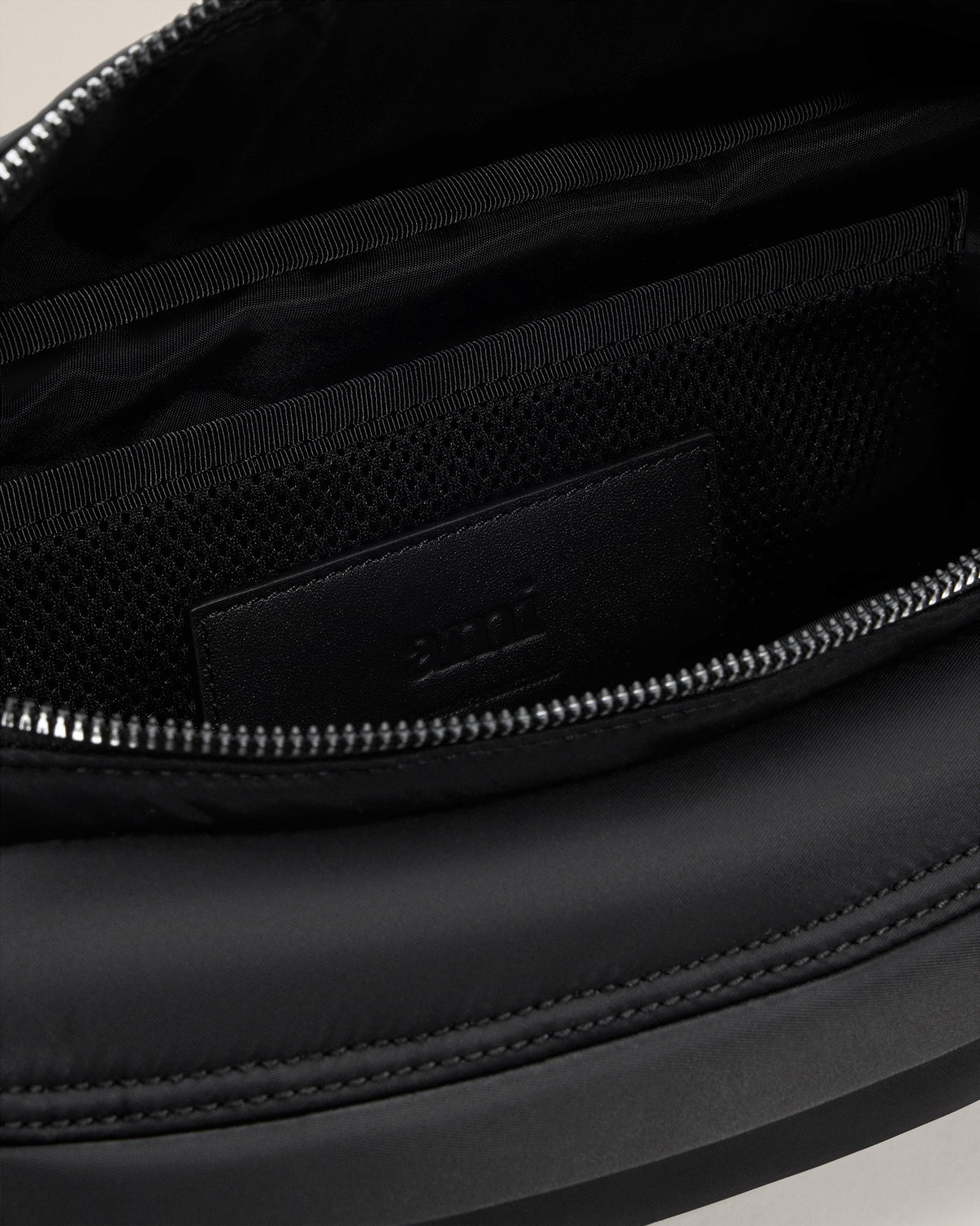 Black Nylon Canvas Marcel Bumbag