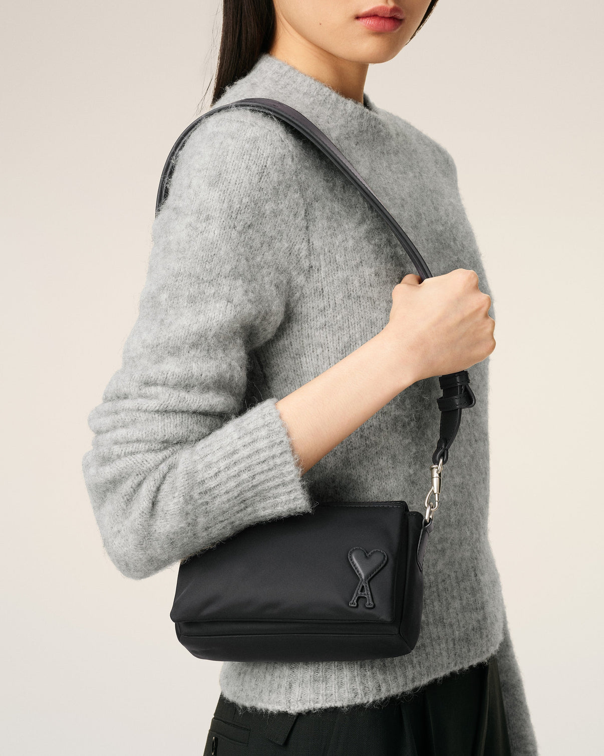 Black Nylon Canvas Marcel Lunch Box Bag