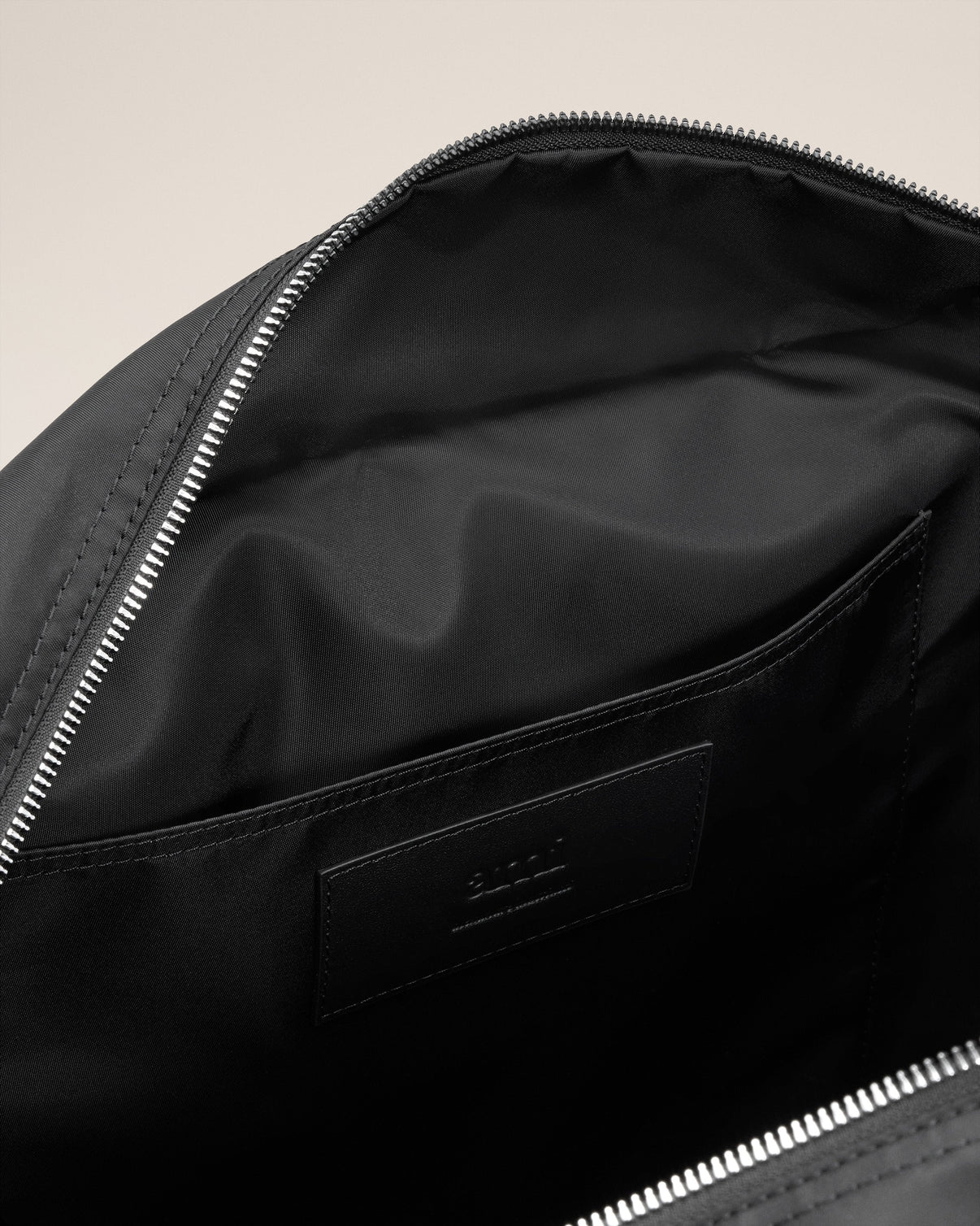Black Nylon Canvas Marcel Shopping Bag