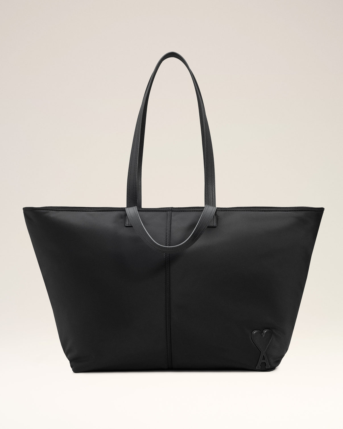 Black Nylon Canvas Marcel Shopping Bag