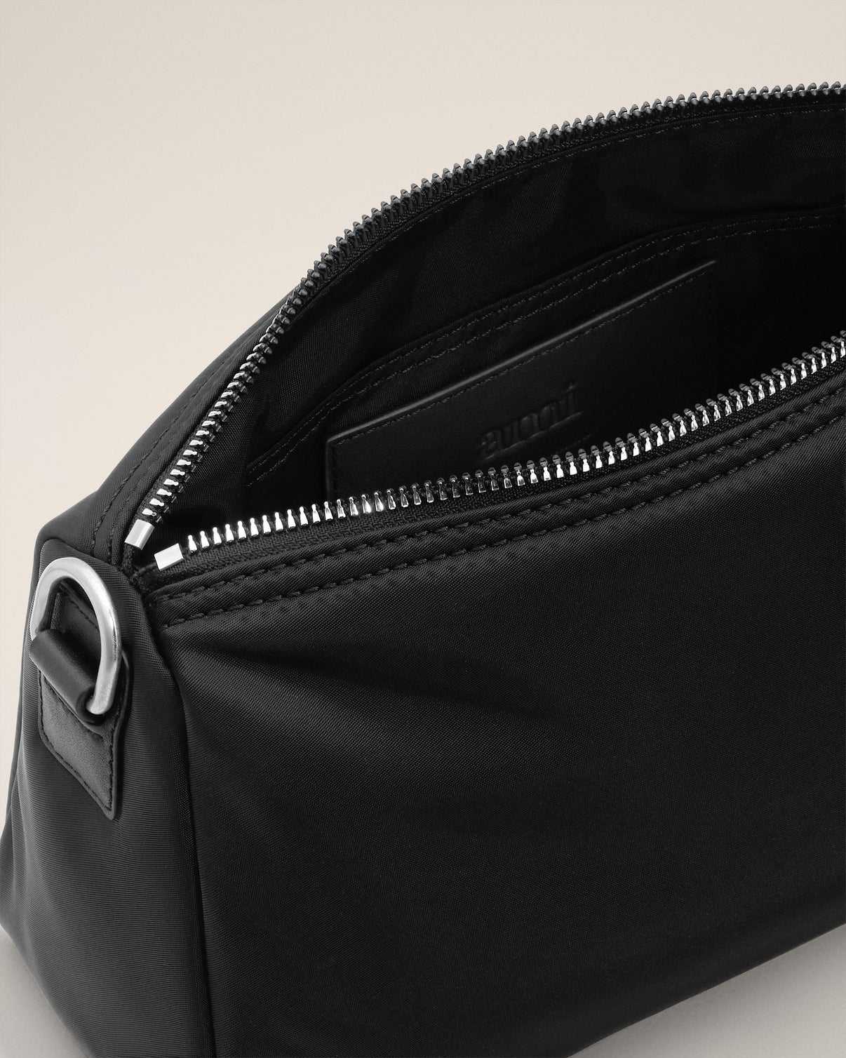 Black Nylon Marcel Bag