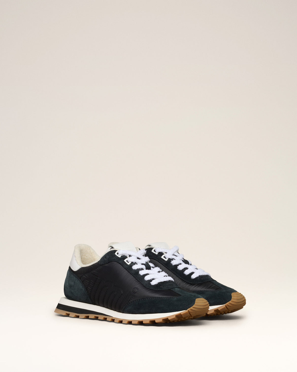 Black Nylon New Rush Sneakers
