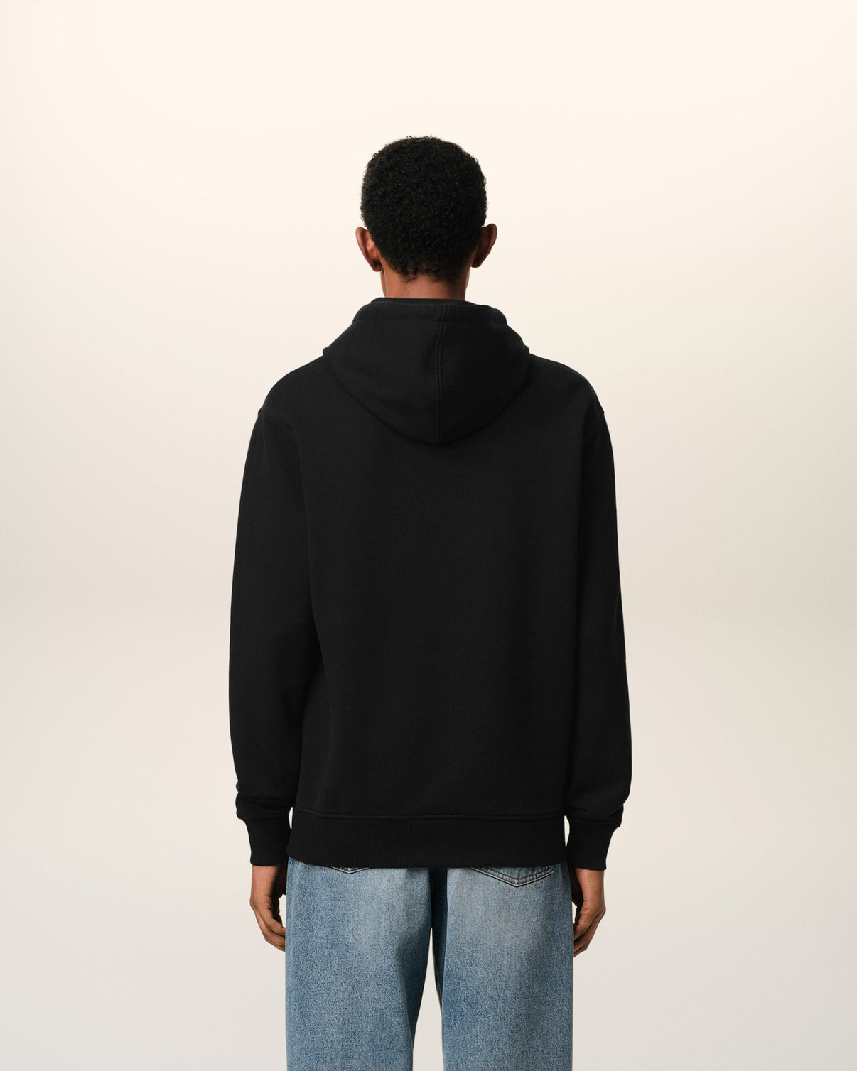 Black Organic Cotton Hoodie
