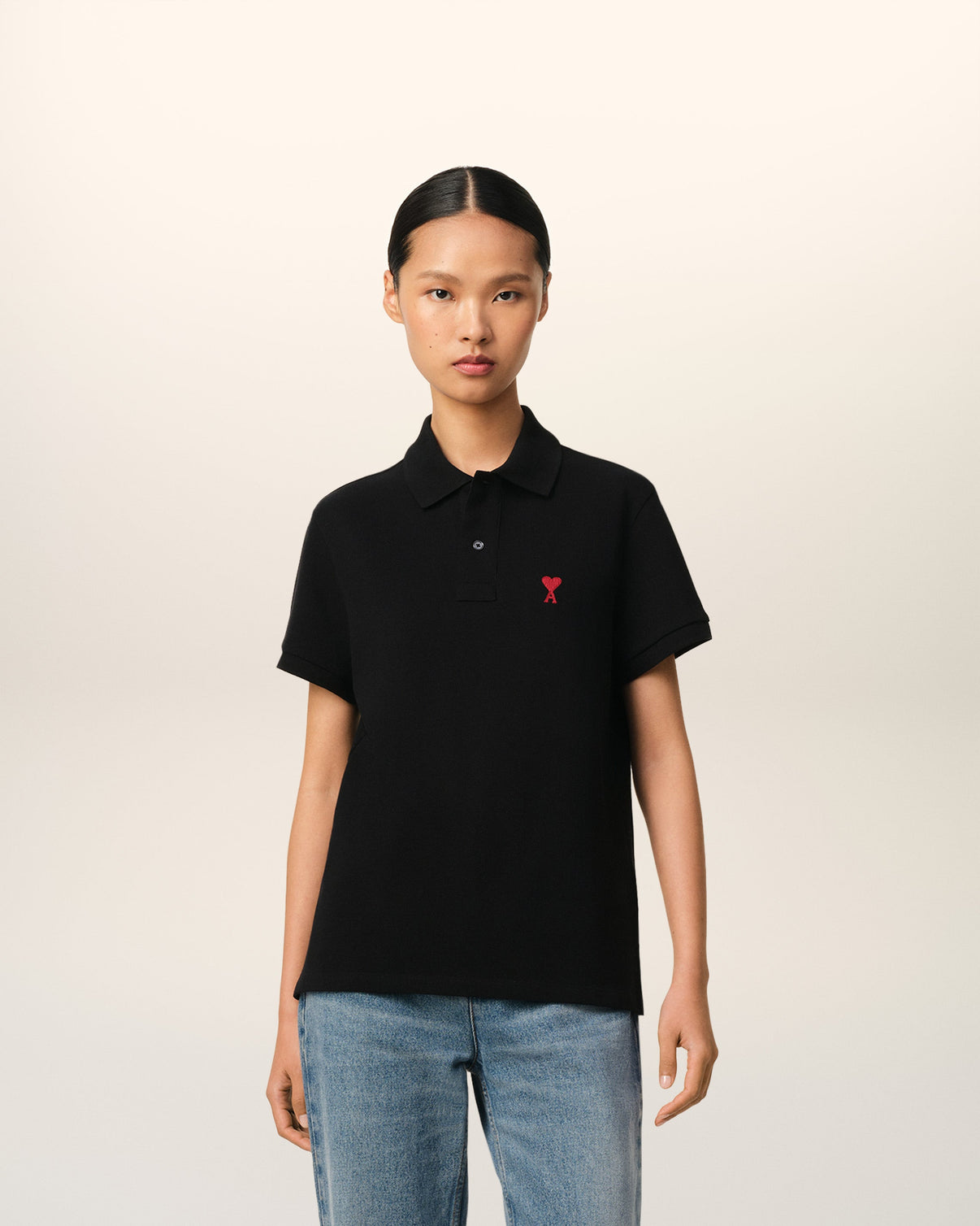 Black Organic Cotton Polo Shirt