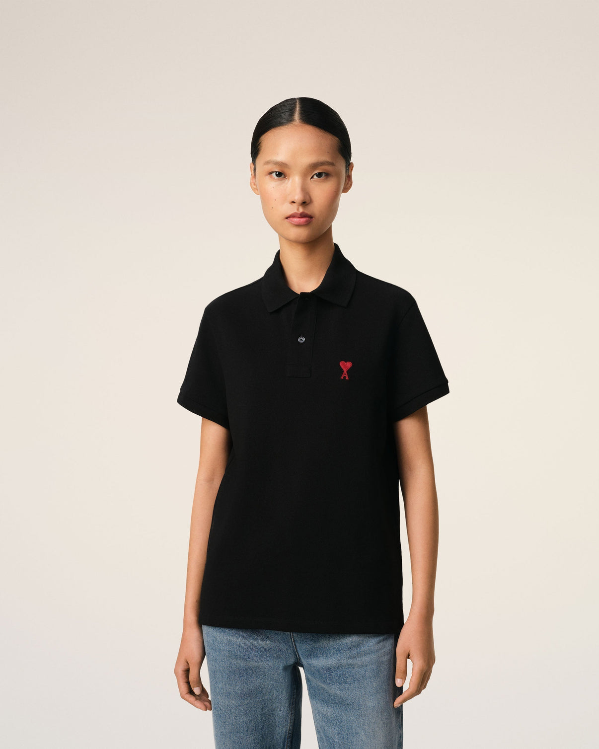 Black Organic Cotton Polo Shirt